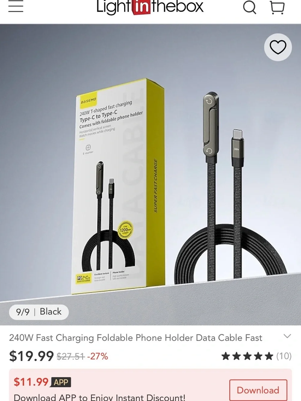 Chargers cable type C